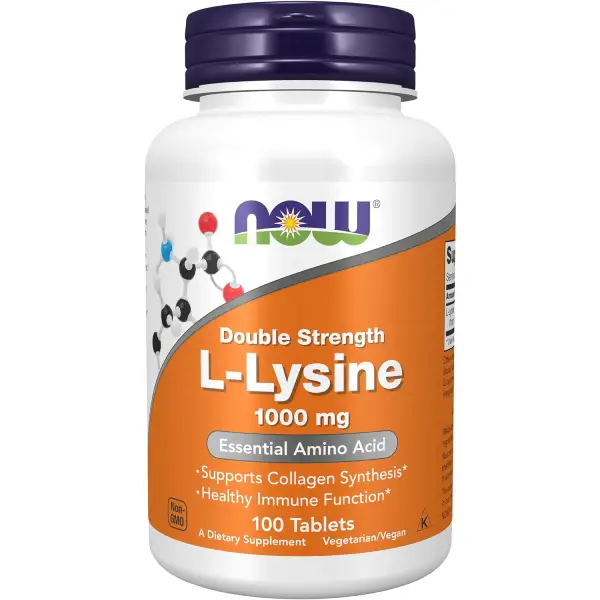 ال لیزین ناو 1000 میلی گرم 100 عدد NOW L-Lysine