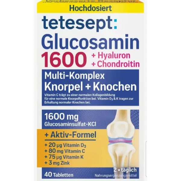 گلوکوزامین ۱600 تتسپت آلمان 40 عددی
